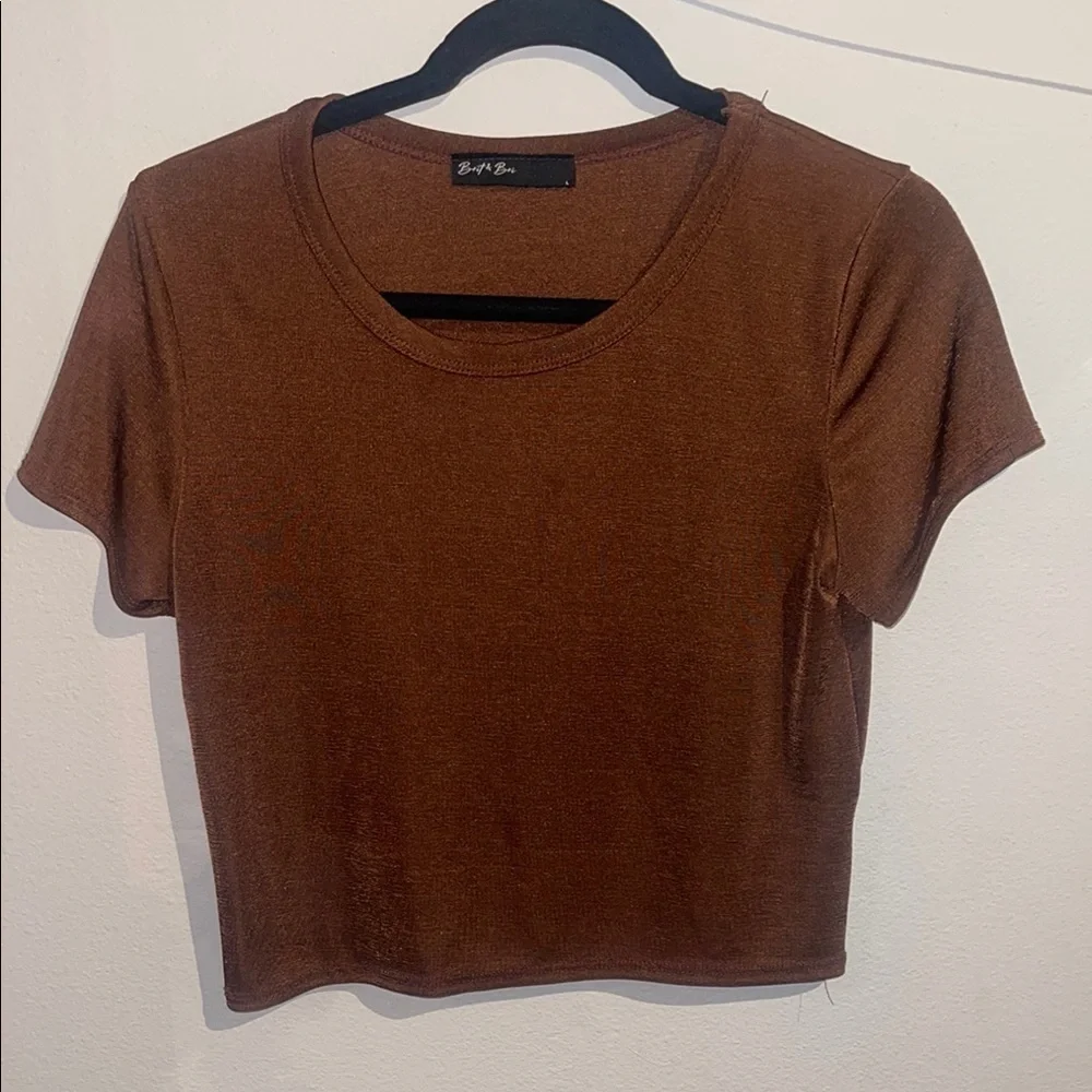 Metallic Crop Top Size L